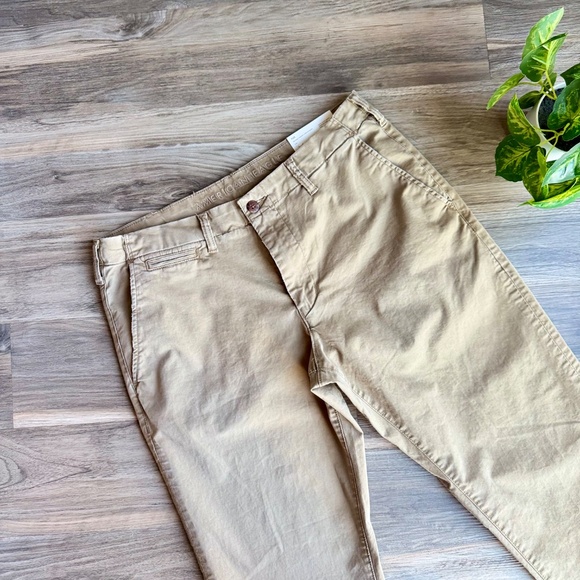 American Eagle Original Straight Flex Lived-In Khaki Pants 34x30 – Classic Beige - Picture 3 of 16